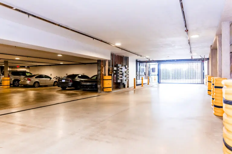 On-site parking garage