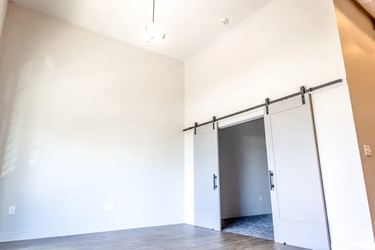 Living area looking towards the bedroom