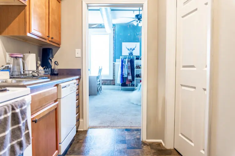 Kitchen Looking to Bedroom