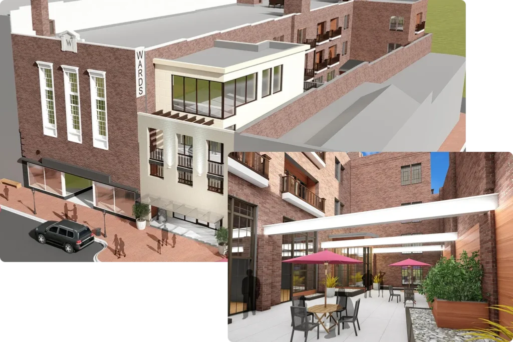 111 Main Collage — Exterior Renderings